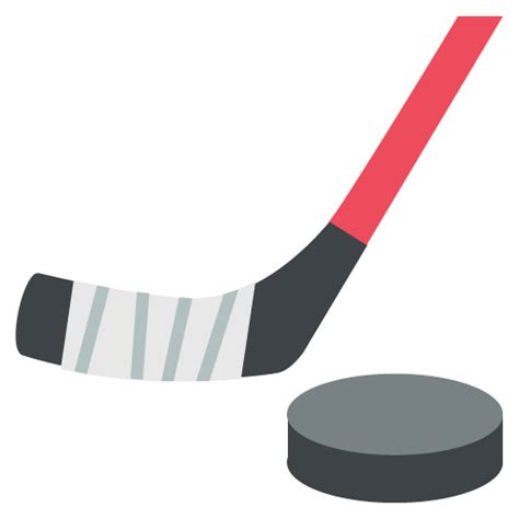 Ice Hockey Stick And Puck Emoji for Facebook, Email & SMS | ID#: 433 ...