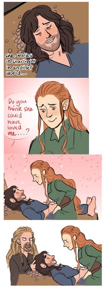 I don't ship Kiliel, but I liked Fili's face. | The hobbit, The hobbit ...