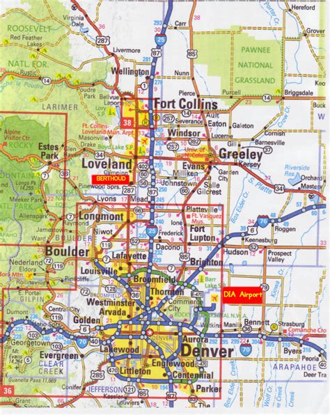 Denver Map - Free Printable Maps