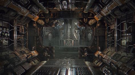 Alien Spaceship Interior Concept Art