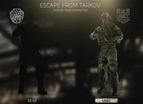 Escape From Tarkov BEAR or USEC: Which character should you pick ...