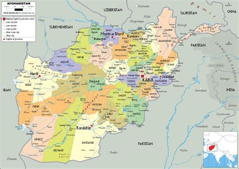 Afghanistan Map (Political) - Worldometer