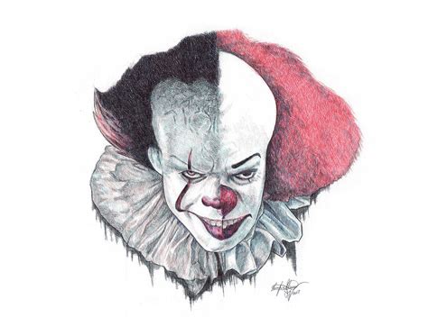 Pennywise the Clown Drawing by Serafin Ureno - Pixels