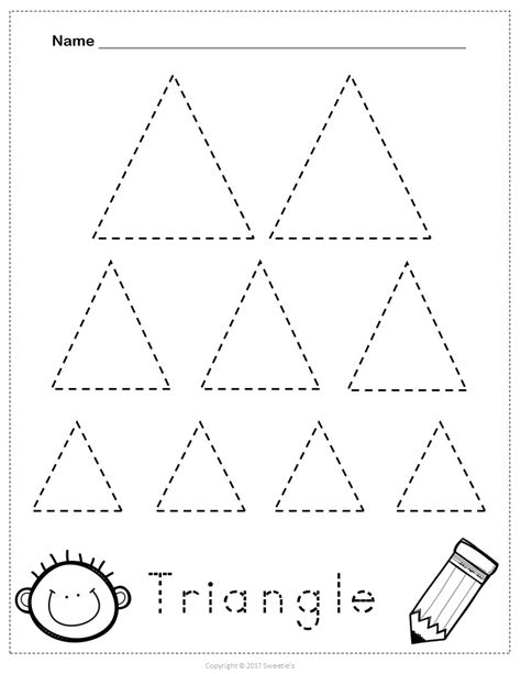 Tracing Triangle Worksheets