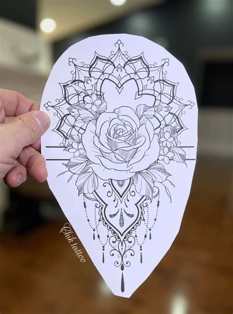 Mandala Tattoo Drawing