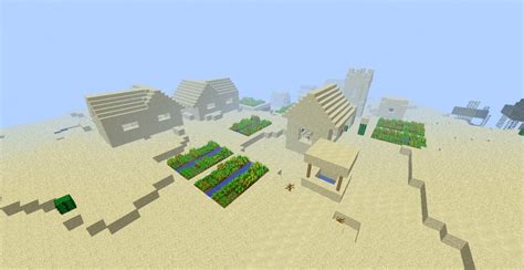 Sand Village + Temple Minecraft Map