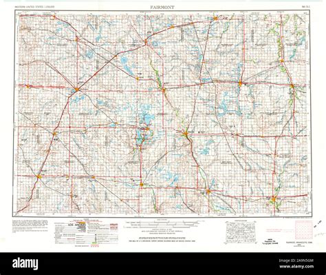 Map of fairmont minnesota hi-res stock photography and images - Alamy