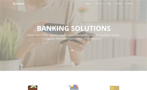 Banker - Free Bootstrap 4 HTML5 Banking Website Template