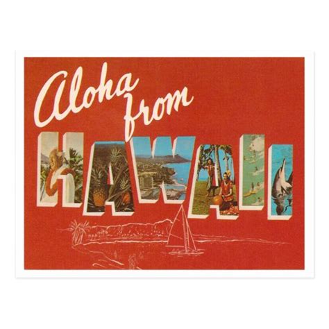 Vintage Hawaii Postcard | Zazzle.com