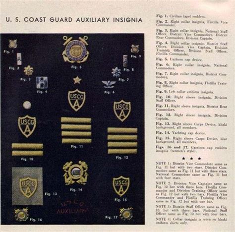 U.S.Coast Guard Auxiliary rank insignia - NAVY, COAST GUARD AND OTHER ...