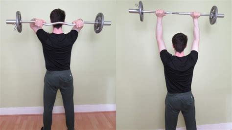 EZ Bar Overhead Tricep Extension (Standing and Seated)