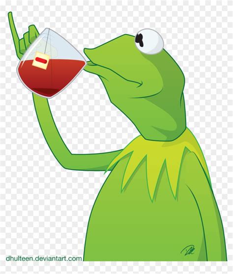 Tea Exploitable By Dhulteen On Deviantart - Kermit The Frog Drinking ...