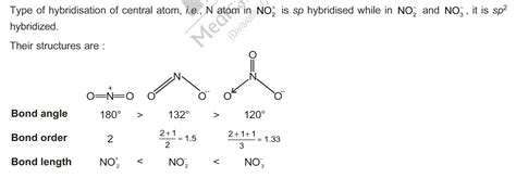 Sir, can you please confirm if the bond angle of NO2- given here is ...