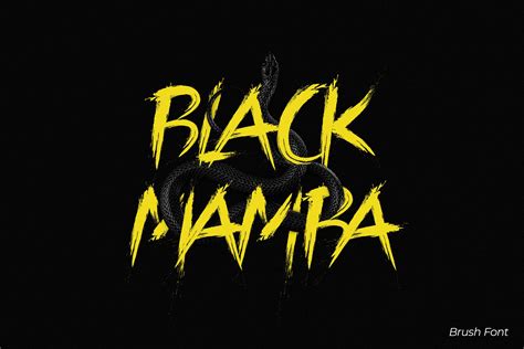 Black Mamba Vol.1 Brush Font | Fonts ~ Creative Market