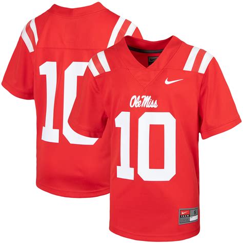 #10 Ole Miss Rebels Nike Youth Untouchable Football Jersey - Red ...