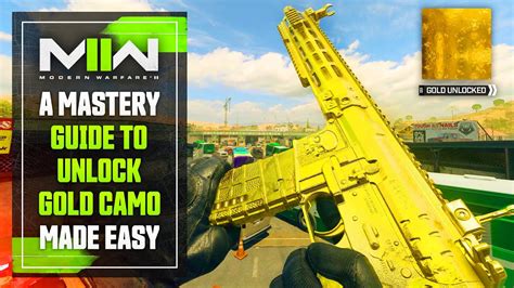 Modern Warfare 2: UNLOCKING GOLD Camo Made Easy... (Mastery Camo Guide ...