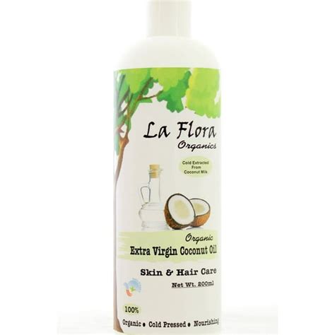 La Flora Organics Extra Virgin Coconut Oil, 200 ml - Walmart.com ...