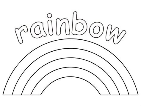 Stay Safe Rainbow Coloring Page - Free Printable Coloring Pages for Kids