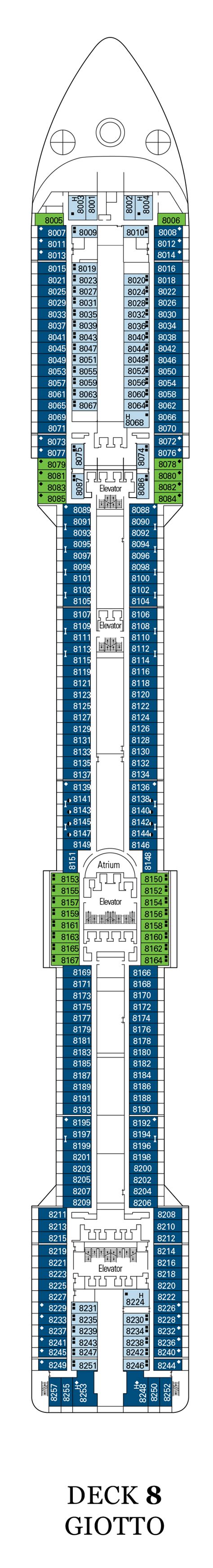 MSC Splendida Deck Plans | CruiseInd