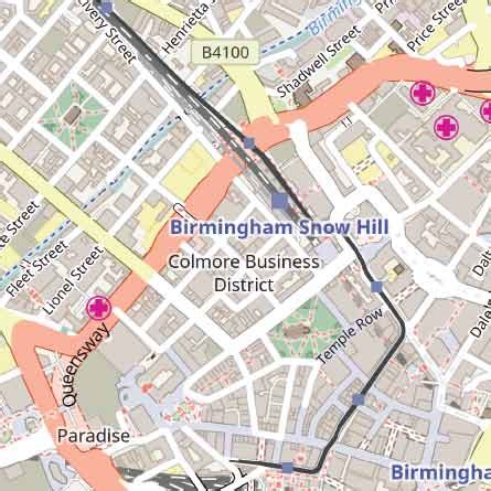 Birmingham City Centre Map