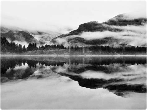 tahsis reflection - monochrome | Tahsis Inlet, British Colum… | Flickr