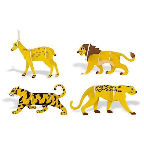 Mini Diy Paper Jigsaw 3d Animal Puzzle - Buy Animal Puzzle,3d Animal ...