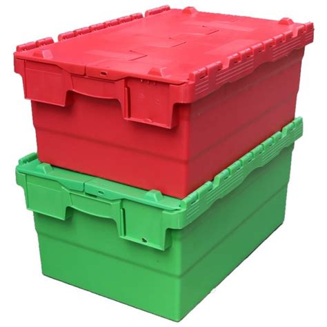 Wholesale plastic storage totes with lids,attached lid totes|plastic ...