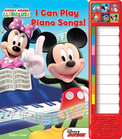 Mickey Mouse Clubhouse - I Can Play Piano Hardcover Book Free Shipping ...