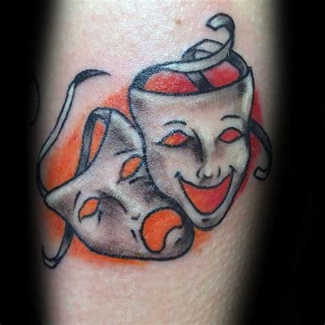 60 Drama Mask Tattoo Designs For Men - Theatre Ink Ideas