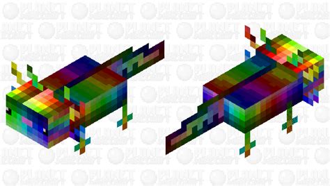 !!!The Rainbow Axolotl!! Minecraft Mob Skin