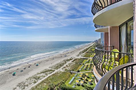 Myrtle Beach Oceanfront Condo w/ Covered Balcony! | Evolve