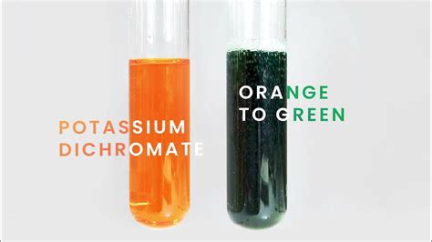 The colour change of acidified Potassium Dichromate - The Real Chemist ...