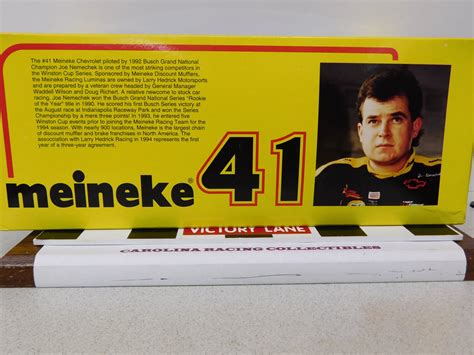 Joe Nemechek 1/24 #41 Meineke Discount Muffler 1994 Chevrolet Lumina ...