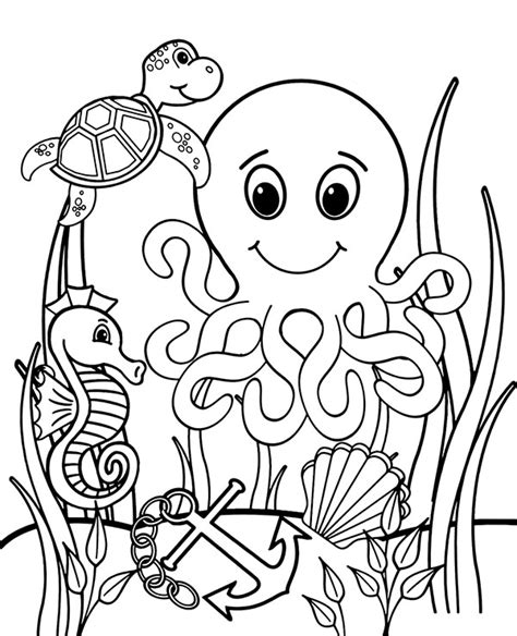 Ocean Animals Coloring Pages