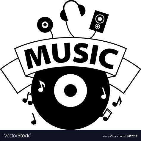 Logo music Royalty Free Vector Image - VectorStock