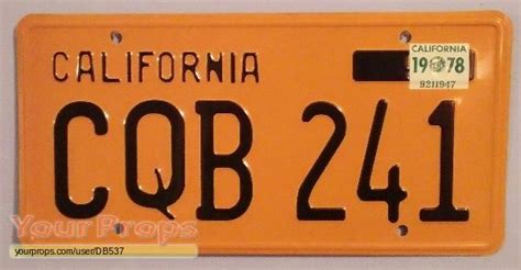 Christine License Plate replica movie prop