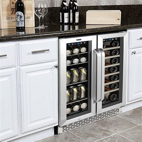 Whynter 20-Bottle/60-Can Undercounter Wine and Beverage Cooler - Wine ...