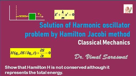 Solution of Harmonic oscillator problem by Hamilton Jacobi method https ...