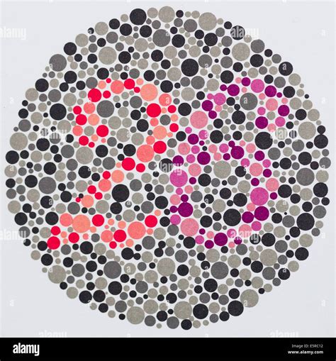 Ishihara color vision test plates used for color blindness screening ...