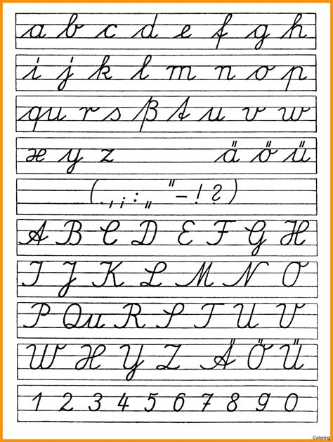 Cursive Alphabet Sheet Printable – AlphabetWorksheetsFree.com