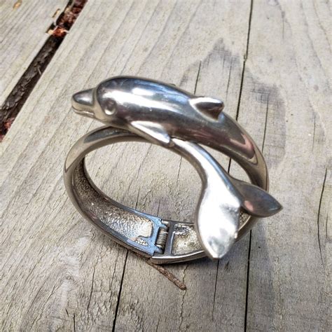 Sterling Silver Dolphin Bracelet Vintage Mexico 925 Solid | Etsy