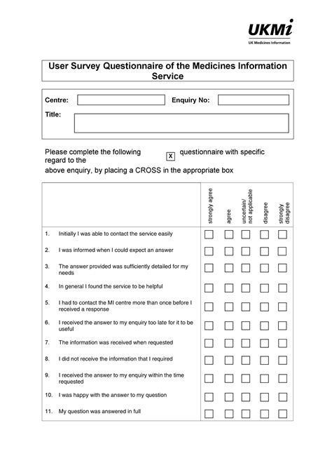 Printable Survey Template Free - Printable Form, Templates and Letter