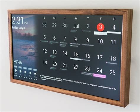 32 Digital Wall Display Smart Screen Wifi Calendar - Etsy