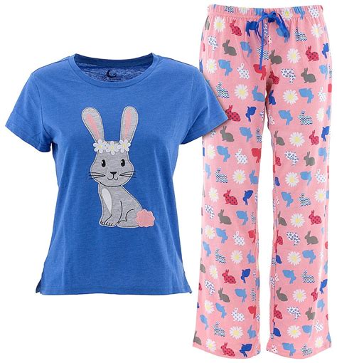 PJ Couture - PJ Couture Women's Bunny Blue Pajamas - Walmart.com ...