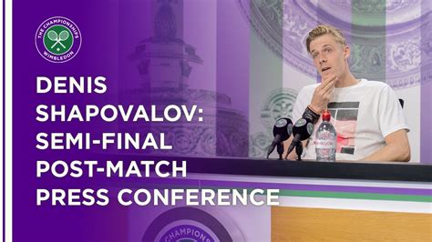 Denis Shapovalov Semi-Final Press Conference | Wimbledon 2021 - Win Big ...