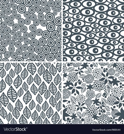 Decorative patterns Royalty Free Vector Image - VectorStock