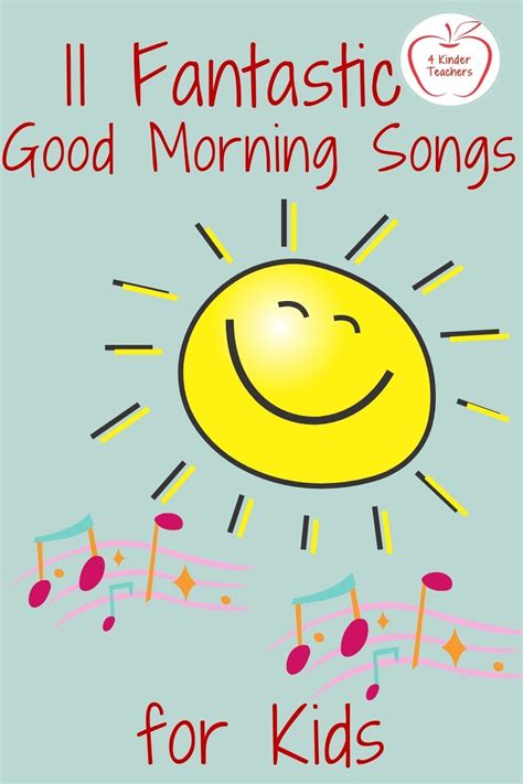 Good Morning Songs for Preschool and Kindergarten | Preschool good ...