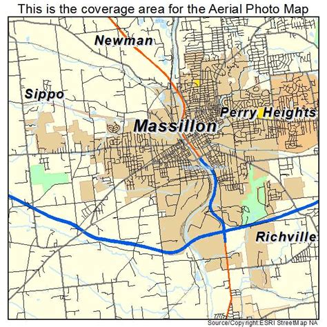 Aerial Photography Map of Massillon, OH Ohio