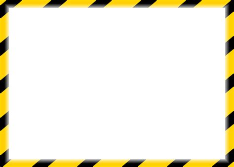 Yellow Caution Tape Frame 19464650 PNG