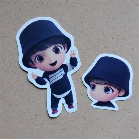 BTS Tiny Tan Mic Drop Version Sticker Glossy Viynel BTS | Etsy